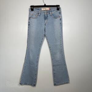 Y2K Levi’s 518 Superlow Bootcut Flare Low Rise Light Wash Jeans 30 Cowboy